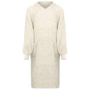 vidaXL Sweat &agrave; capuche couverture KINN Cr&egrave;me XL Coton