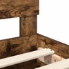vidaXL Cadre de lit Ch&ecirc;ne fum&eacute; 150 x 200 cm Bois d'ing&eacute;nierie