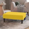 vidaXL Repose-pied Jaune 78x56x32 cm Velours