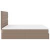 vidaXL Cadre de lit ottoman et matelas cappuccino 180x200cm similicuir