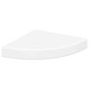 vidaXL &Eacute;tag&egrave;res d'angle flottantes 2 pcs blanc 25x25x3,8 cm MDF