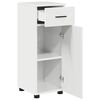 vidaXL Cabinet de salle de bain Blanc brillant 30 x 35 x 80 cm