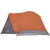 vidaXL Tente de camping avec porche 4 personnes orange imperm&eacute;able
