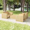 vidaXL Salon de jardin 4 pcs Bois massif de pin impr&eacute;gn&eacute;