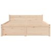 vidaXL Cadre de lit sans matelas bois massif 120x190 cm