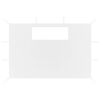 vidaXL Parois latérales de belvédère avec fenêtres 2 pcs Blanc