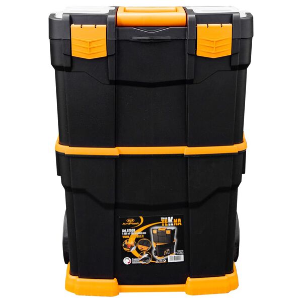 vidaXL Bo&icirc;te &agrave; outils roulante 460x280x677 mm PP