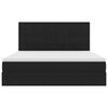 vidaXL Lit avec rangement et matelas Noir 160 x 200 cm Velours
