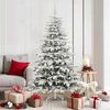 vidaXL Sapin de No&euml;l Artificiel &agrave; Branches Articul&eacute;es Blanc 180 cm