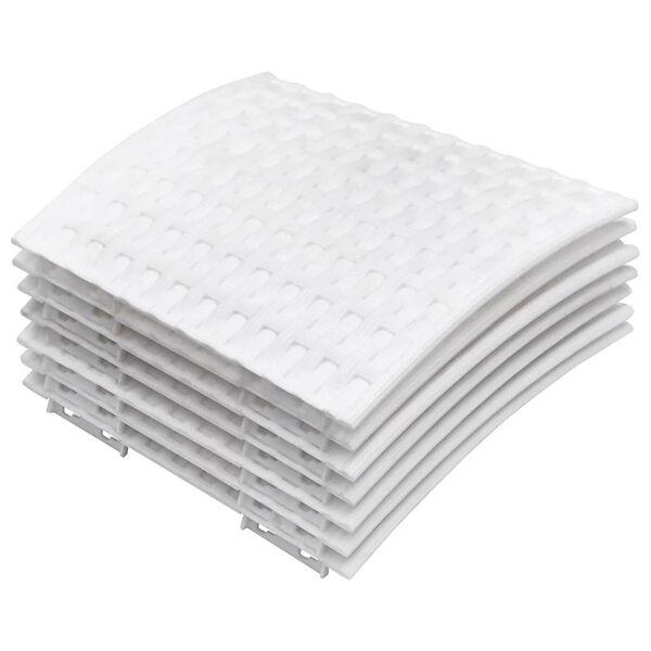 vidaXL Jupe de sapin de No&euml;l blanc &Oslash;56x23 cm plastique