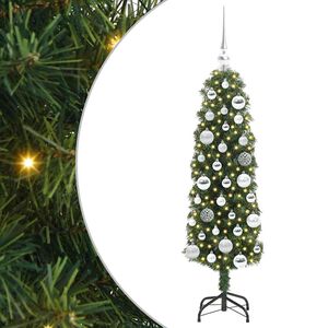 vidaXL Sapin de No&euml;l artificiel Vert 120 cm PVC et acier et plastique