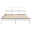 vidaXL Lit biblioth&egrave;que sans matelas blanc 120x200 cm bois pin massif