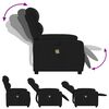 vidaXL Fauteuil de massage inclinable noir tissu