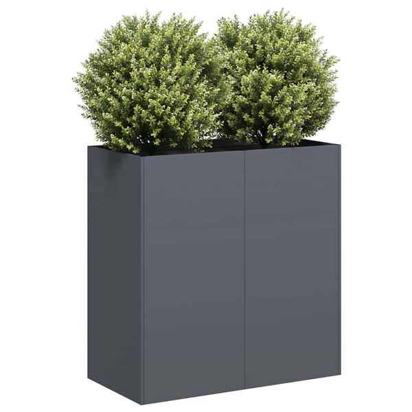 vidaXL Jardini&egrave;re anthracite 80x40x80 cm acier lamin&eacute; &agrave; froid