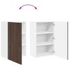 vidaXL Armoire de cuisine Ch&ecirc;ne brun 50 x 31 x 80 cm Bois d'ing&eacute;nierie