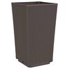 vidaXL Jardini&egrave;res 2 pcs marron 32,5x32,5x57 cm polypropyl&egrave;ne