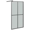 vidaXL &Eacute;cran de douche 100x195 cm Verre tremp&eacute; fonc&eacute;