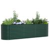 vidaXL Jardinière surélevée Vert 320 x 80 x 81 cm Acier