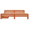 vidaXL Cadre de lit sans matelas cire marron 180x200cm bois pin massif