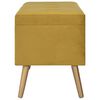 vidaXL Tabourets de rangement lot de 3 Jaune moutarde Velours