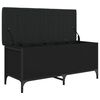 vidaXL Banc de rangement noir 102x42x45 cm bois d'ing&eacute;nierie