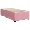 vidaXL Sommier &agrave; lattes de lit avec matelas Rose 100x200 cm Velours