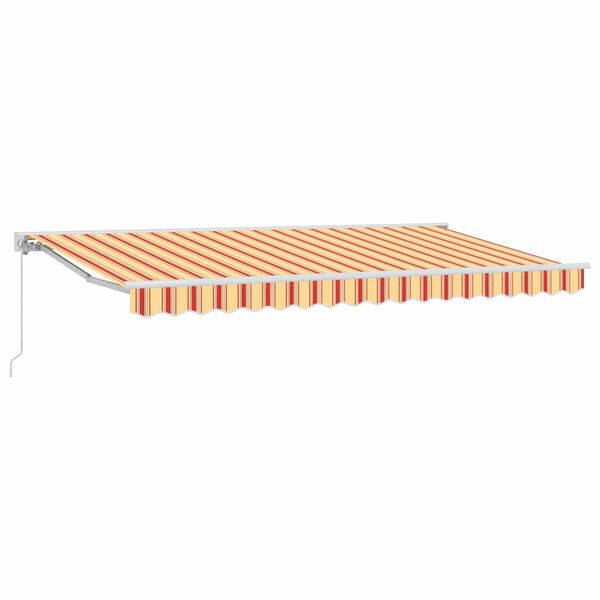 vidaXL Auvent R&eacute;tractable Multicolore 400 x 200 cm Aluminium et Tissu