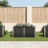 vidaXL Lit surélevé de jardin Anthracite 160x40x77 cm Acier galvanisé