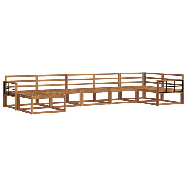 vidaXL Ensemble de canap&eacute;s d'ext&eacute;rieur 7 pcs Naturel