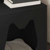 vidaXL Maison pour chat Noir 42,5 x 40 x 53,5 cm Bois d'ing&eacute;nierie