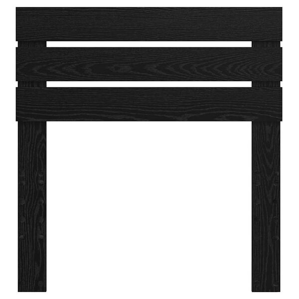 vidaXL T&ecirc;te de lit avec t&ecirc;te de lit Ch&ecirc;ne noir 75 cm Bois d'ing&eacute;nierie