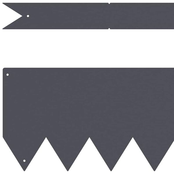 vidaXL Bordure de Pelouse 20 pcs Anthracite 100 x 0.05 x 20 cm
