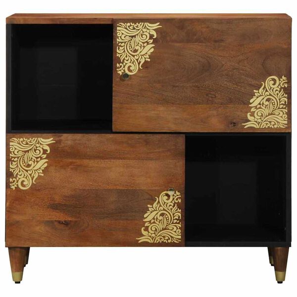 vidaXL Buffet avec porte Marron 80 x 33 x 75 cm Bois de mangue massif