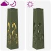 vidaXL Lumi&egrave;re de chemin LED solaire 2 pcs Vert olive