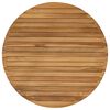 vidaXL Plateau de table &Oslash; 80 x 3,5 Rond Bois de teck massif Naturel