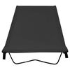 vidaXL Lits de camping 2 pcs 180x60x19 cm Tissu Oxford et acier Noir