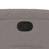 vidaXL Fauteuil inclinable Taupe Tissu