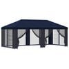 vidaXL Abri de jardin avec parois 6 x 3 m Bleu Polyester et Acier