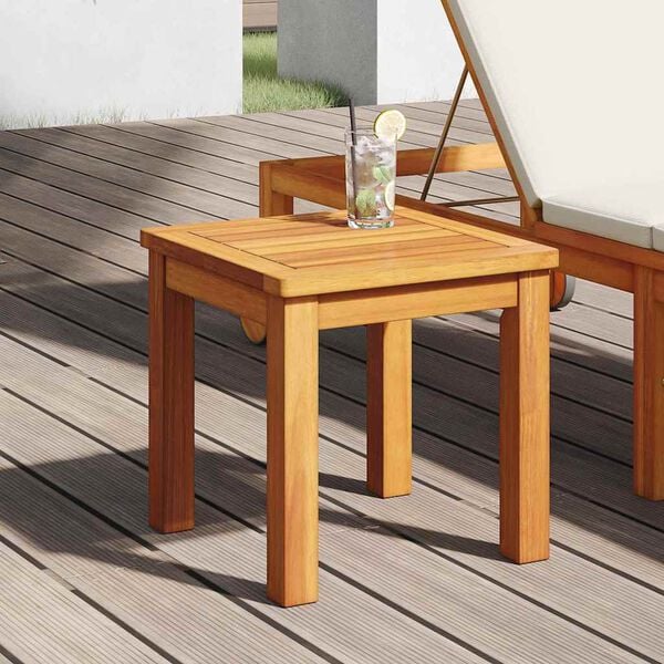 vidaXL Table d'appoint Huile Naturelle 35 x 35 x 34 cm