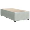 vidaXL Sommier &agrave; lattes de lit et matelas Gris clair 90x200 cm Velours
