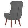 vidaXL fauteuil Gris fonc&eacute; 69 x 74 x 93 cm Velours