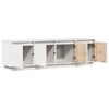 vidaXL Meuble TV Blanc 156x37x45 cm Bois de pin massif