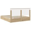 vidaXL Lit de Rangement Ch&ecirc;ne Sonoma 180 x 200 cm Bois d'ing&eacute;nierie