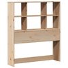 vidaXL Lit biblioth&egrave;que sans matelas 90x190 cm bois de pin massif