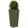vidaXL Jardini&egrave;re vert olive 35x35x75 cm acier