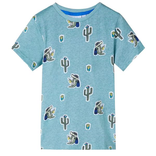 T-shirt pour enfants m&eacute;lange vert clair 140