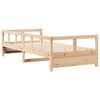 vidaXL Lit de jour sans matelas naturel 80x200 cm bois pin massif