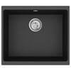 vidaXL &Eacute;vier Noir 530 x 460 mm 80% Quartz et 20% R&eacute;sine