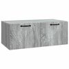 vidaXL Meuble TV mural Sonoma gris 78,5 x 41 x 30 cm Bois d'ing&eacute;nierie
