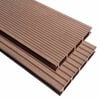 vidaXL Planche de terrasse 6 pcs Marron WPC